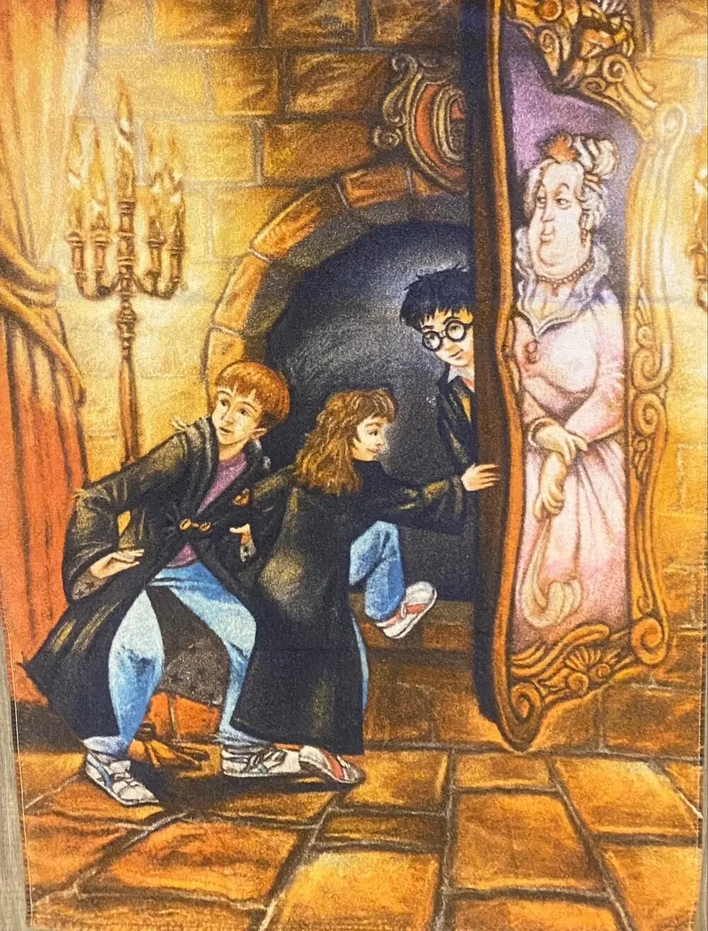 Vintage 2000 Harry Potter Mirror of Erised Bath Beach Towel Warner Bros 28x54